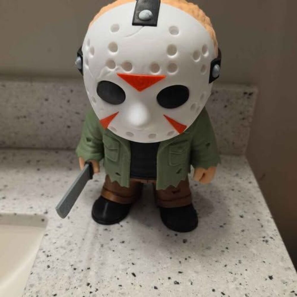 3D Printed Jason Voorhees Soap Dispenser Holder – Horror Decor